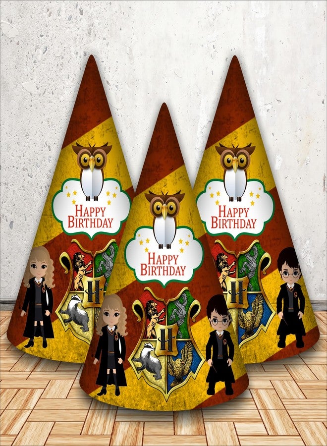 Party Baazaar Magical Wizard Birthday Caps | Magical Hats for Fantasy-Themed Parties | Wizard Theme Party Hats (Pack of 20) - Image 1